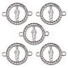 Alloy Connector Charms with Crystal Rhinestone FIND-YW0003-48-3