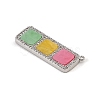 Brass Micro Pave Clear Cubic Zirconia Connector Charms CU-CBA30E8-01P-A08-2