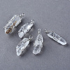 Natural Quartz Crystal Pendants G-Q458-33-1