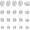 40Pcs 4 Style 316 Surgical Stainless Steel Spacer Beads RB-UN0001-07-1