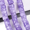 Dyed Natural White Jade Beads Strands G-T143-17F-1