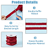 10 Yards Polyester Pleated Edged Ribbon for Clothing Decoration DIY-FI0001-13E-4