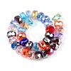 Electroplate Transparent Glass Beads Strands EGLA-N022-04A-D01-2