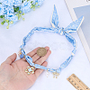 Flower Alloy Enamel & Resin & Glass & Plastic Pearl & Rhinestone Tassel Scarf Choker Necklaces NJEW-SP0001-16C-3