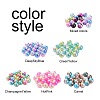 Rainbow Acrylic Imitation Pearl Beads OACR-YW0001-05-3