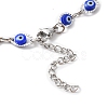 Evil Eye Plastic Link Chain Necklace NJEW-H169-03P-02-3
