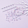 497Pcs 5 Style Rainbow ABS Plastic Imitation Pearl Beads OACR-YW0001-07F-10