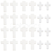 60Pcs 3 Styles Cross Natural Shell Beads BSHE-SC0001-18-1