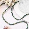Natural Moss Agate Beads Strands X-GSR4mmC001-5