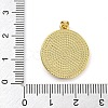 Rack Plating Brass Pave Shell Flat Round Pendants KK-Z063-11G-03-3