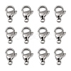 Tarnish Resistant Polished 304 Stainless Steel Lobster Claw Clasps X-STAS-R072-39A-1