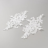 Flower Shape Cloth Embroidery Applqiues PATC-WH0012-49-2