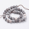 Natural Pink Zebra Jasper Beads Strands G-J376-46F-10mm-2