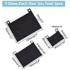 3Pcs 3 Style Felt Bags Organizer Insert PURS-WR0006-85A-3