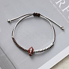 Sports Theme Waxed Cord Braided Bracelets FS-WG8B70B-06-1