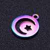 Ion Plating(IP) 201 Stainless Steel Charms STAS-Q201-JN202-2