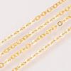 Brass Cable Chains Necklaces MAK-R019-G-2