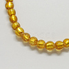 Handmade Silver Foil Glass Beads FOIL-R054-7-2