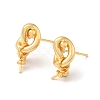 Brass Stud Earring Findings KK-M270-28G-1