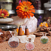 6Pcs 3 Style Chunky Glass Ball Wishing Bottle Ornament AJEW-DR0001-06-6