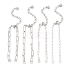 304 Stainless Steel Paperclip Chain Bracelet Making AJEW-JB01583-1
