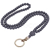 Rose Silicone ID Card Neck Strap Card Holder NJEW-SW00028-08-1
