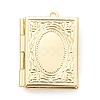 Brass Locket Pendants KK-P199-11G-2