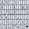 PET Plastic Hollow Out Drawing Painting Stencils Templates Sets DIY-WH0453-97A-1