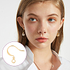 150Pcs Brass Earring Hooks KK-DC0002-43-6