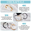 3Pcs 3 Color 304 Stainless Steel Grooved Bangles FIND-UN0002-09-4