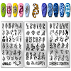Stainless Steel DIY Nail Art Templates MRMJ-WH0092-084-1