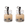Glass Bottle Pendants CRES-S359-01B-1