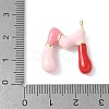 Brass Enamel Pendants KK-E093-03G-M-02-3