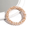 Sparkle Glass Beads Hair Ties PW-WG89862-05-1
