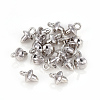 Alloy Cup Pearl Peg Bails Pin Pendants PALLOY-F223-02P-1