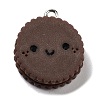 Cookies Theme Imitation Food Resin Pendants RESI-B021-02B-04-1