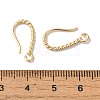 Long-Lasting Plated Brass Ear Wire KK-K381-07G-02-3