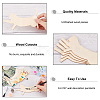 Unfinished Wooden Pieces WOOD-WH0002-32D-4