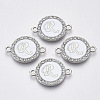 Alloy Enamel Links Connectors ENAM-TAC0003-01S-04R-1