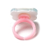 Cartoon Animal Resin Open Cuff Ring for Kids RJEW-K239-18-3