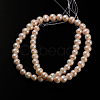 Natural Cultured Freshwater Pearl Beads Strands PEAR-E002-06-01-2