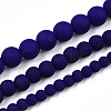 Opaque Glass Beads Strands GLAA-T032-P6mm-MD03-4