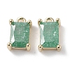 Brass Micro Pave Cubic Zirconia Charms KK-G491-31G-01-1