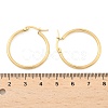 Ion Plating(IP) 304 Stainless Steel Hoop Earrings X-EJEW-N0016-11G-D-3