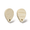 Ash Wood Stud Earring Findings EJEW-N017-011C-2