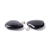 Natural Obsidian Pendants G-G956-B40-FF-3