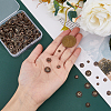 320pcs 4 styles Tibetan Style Alloy Caps FIND-DC0003-94-3