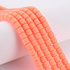 Polymer Clay Bead Strands CLAY-T001-C54-1