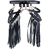 Imitation Leather Tassel Chain Belt AJEW-WH20006-20-1