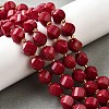 Natural Quartz Dyed Beads Strands G-U023-A02-07-1